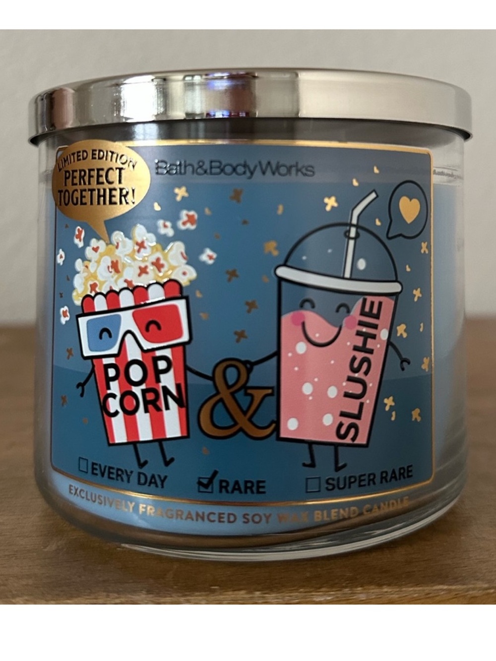 NEW Bath & Body Works Popcorn & Slushie 3 wick  Candle